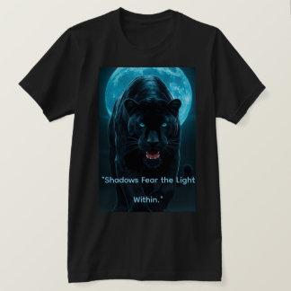 T-Shirt Graphique Électrique Bleu Néon Panthère No
