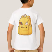T-shirt graphique élève avec robot intelligent et (Dos)