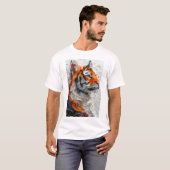T-Shirt graphique en 3D de style Picasso Abstrait (Devant entier)
