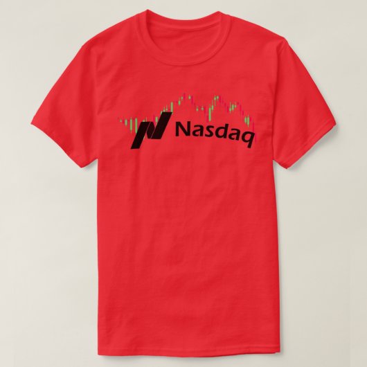 T-shirt Graphique en chandelle stock de Nasdaq (Design devant)