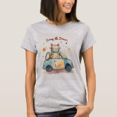T-Shirt graphique en dessin de chat (Devant)