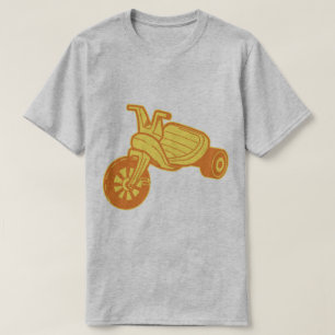 T-shirt Graphique en plastique orange de tricycle