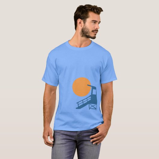 T-shirt Graphique fendu de Neptune (Devant entier)