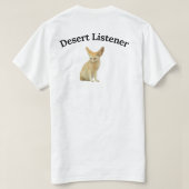 T-Shirt Graphique Fennec du Désert Auditeur (Design dos)