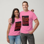 T-Shirt Graphique Feu et Sang (Unisexe)