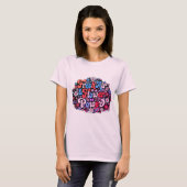 T-shirt Graphique Fleur Bohème (Devant entier)