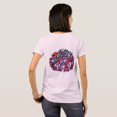 T-shirt Graphique Fleur Bohème (Dos entier)