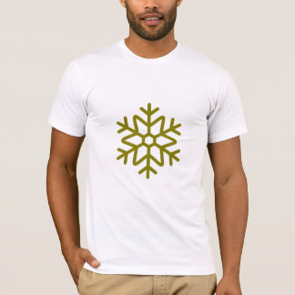 T-Shirt Graphique Flocon de Neige Minimaliste