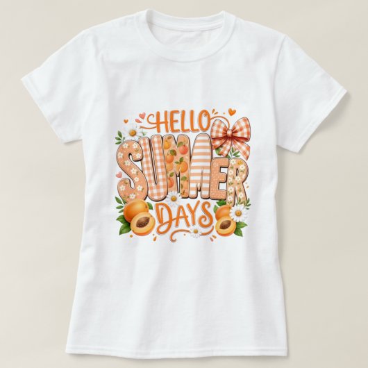 T-shirt graphique Fun Hello Summer (Design devant)