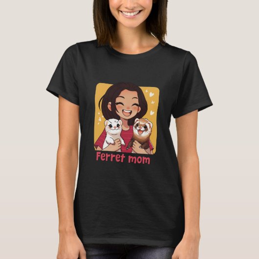 T-Shirt Graphique Furet Maman (Devant)