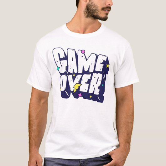 T-Shirt Graphique « Game Over » – Tee pour Rétro G (Devant)