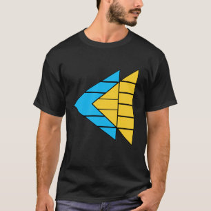 T-Shirt Graphique Géométrique Flèche Moderne