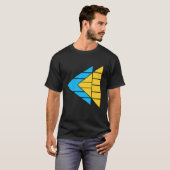T-Shirt Graphique Géométrique Flèche Moderne (Devant entier)