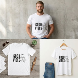 T-shirt graphique Good Vibes Tee-shirt minimalis