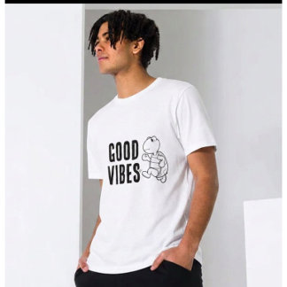 T-shirt graphique Good Vibes | Tee-shirt minimalis