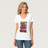 T-Shirt Graphique Gorille Cybernétique Contrôle de (Devant entier)