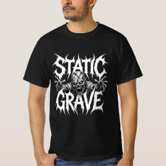 T-Shirt Graphique Gothique Horreur Statique