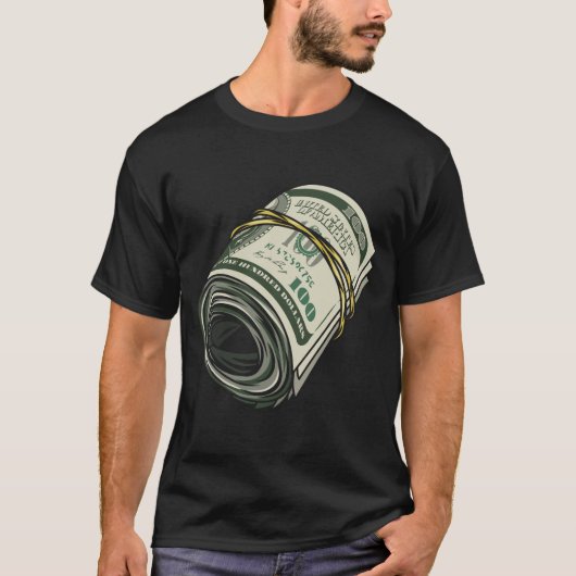 T-Shirt Graphique Gras « Money Dollars » (Devant)
