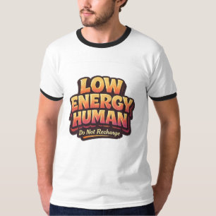 T-shirt graphique Humour Introverti Humain à Faibl