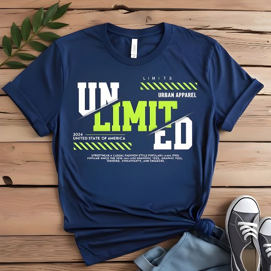 T-shirt graphique illimité | Tee masculin branché