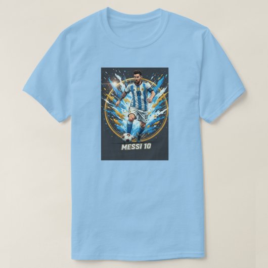 T-Shirt Graphique Inspiré de Messi (Design devant)