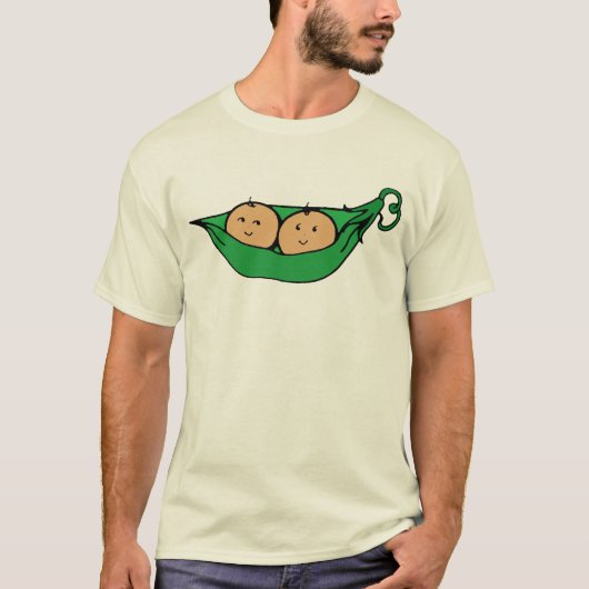 T-shirt Graphique jumeau de cosse (Devant)