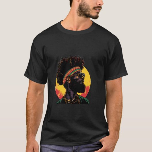 T-shirt Graphique Juneteenth Histoire des Noirs Fier d'Ame (Devant)