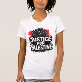 T-shirt graphique Justice pour la Palestine (Devant)