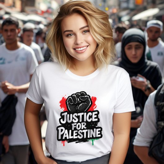 T-shirt graphique Justice pour la Palestine
