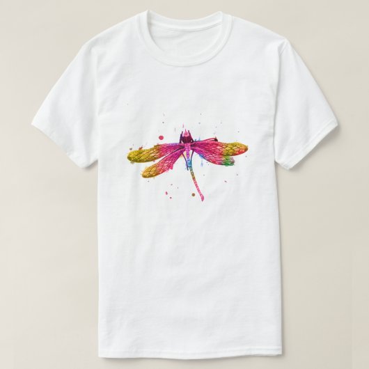 T-shirt Graphique libellule aquarelle indépendant (Design devant)