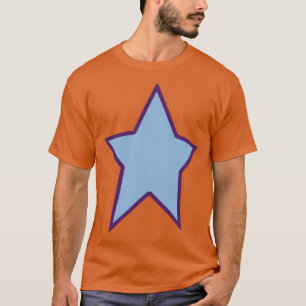 T-shirt Graphique Ligne bleue violet sortie