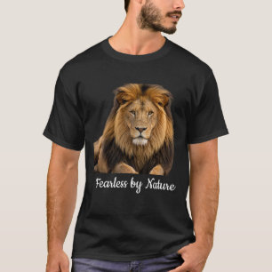 T-shirt graphique Lion Fearless by Nature Puissa