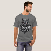 T-Shirt Graphique Loup de Fer (Devant entier)