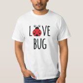 T-shirt Graphique Love Bug pour couples assortis (Devant)