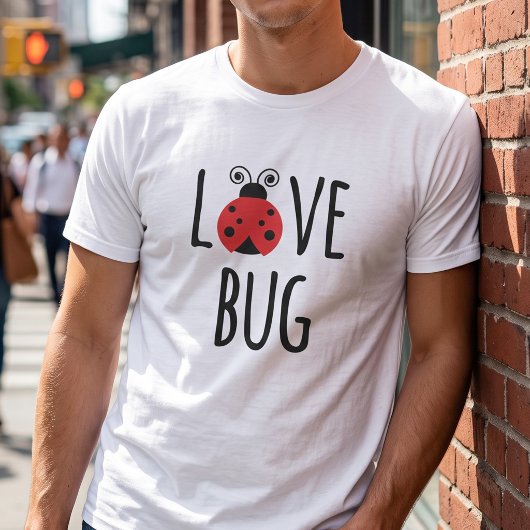 T-shirt Graphique Love Bug pour couples assortis