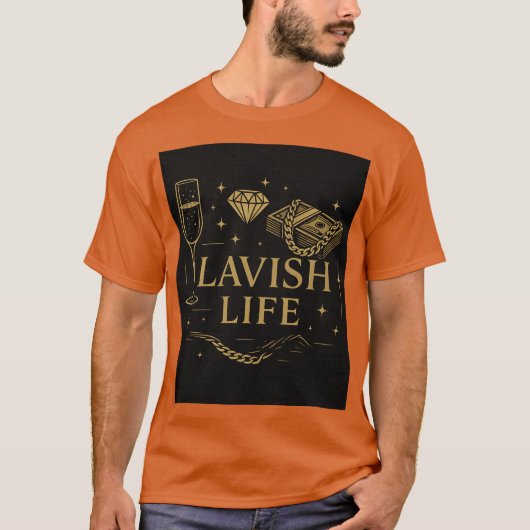 T-shirt graphique luxueux (Devant)