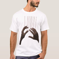 T-Shirt Graphique Mains de Marionnette Surréaliste
