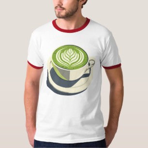 T-shirt graphique Matcha Latte Art – Amateur de ca