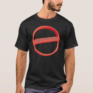 T-shirt Graphique « Mind The Gap » Rouge Gras