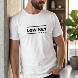 T-shirt graphique minimaliste pour homme 'Low Key'