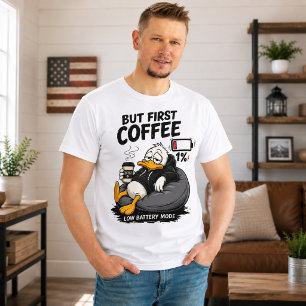 T-shirt graphique mode batterie faible MAIS D'ABOR