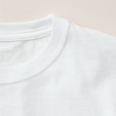 T-shirt graphique moderne abstrait floral vibrant (Détail - Col (en blanc))