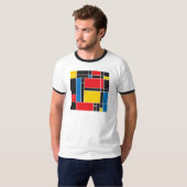 T-shirt graphique moderne de motif inspiré par (Devant entier)