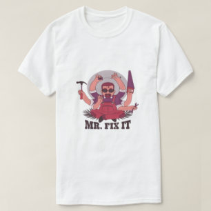 T-Shirt Graphique « Mr. Fix It » en Coton de Chill