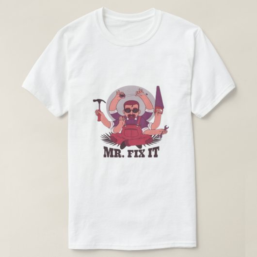 T-Shirt Graphique « Mr. Fix It » en Coton de Chill (Design devant)