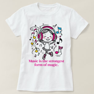 T-shirt graphique musical amusant