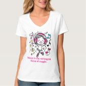 T-shirt graphique musical amusant (Devant)