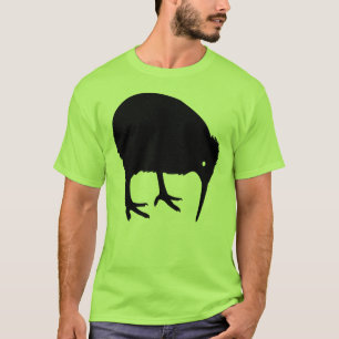 T-shirt Graphique noir d'oiseau de kiwi