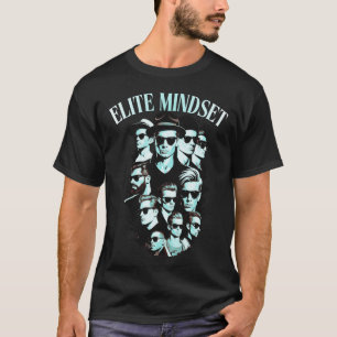 T-shirt graphique noir pour hommes Luxe Premium de