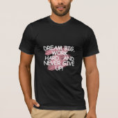 T-Shirt Graphique Noir | Tee Citation Mindset (Devant)